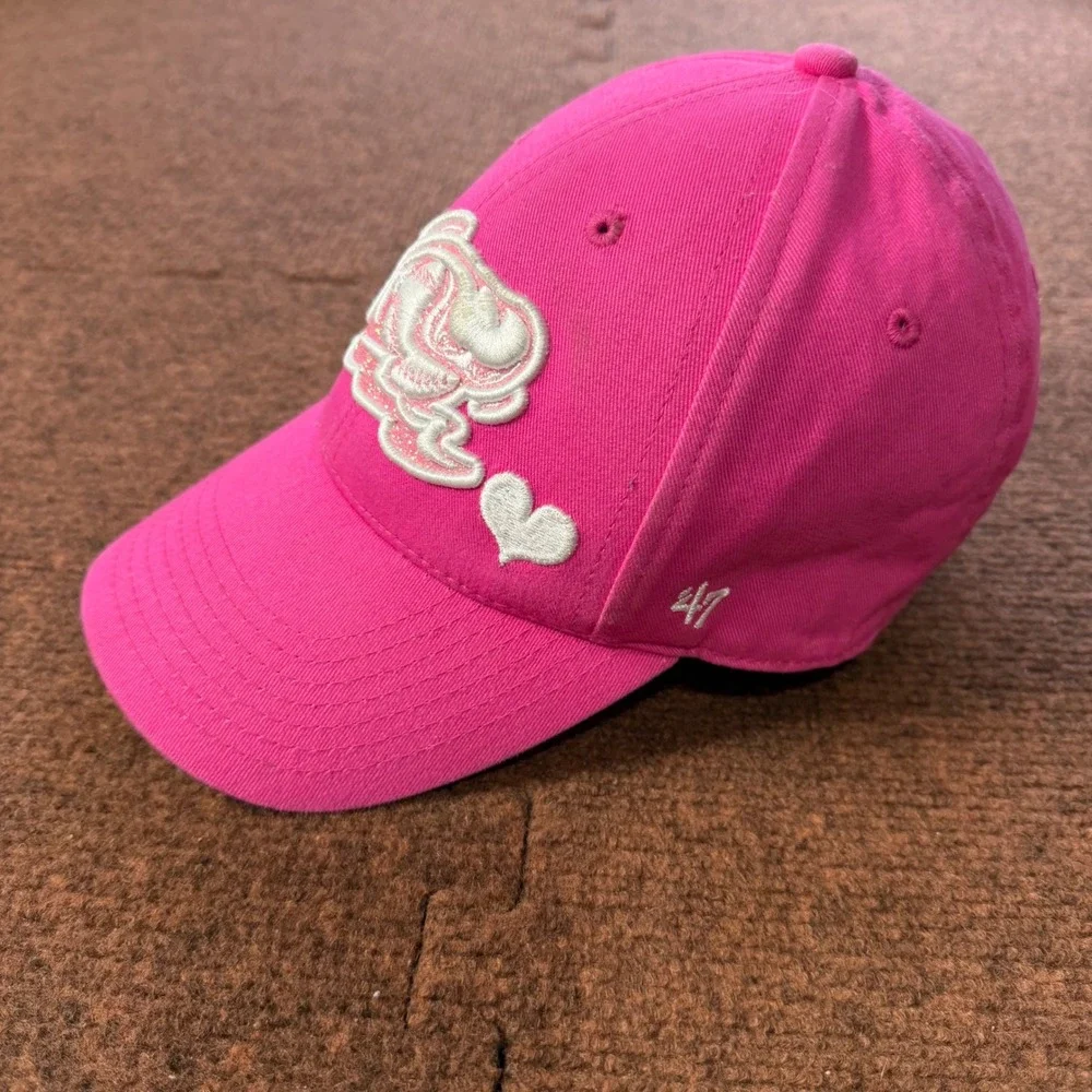 47 Brand Lehigh Valley IronPigs Pink Glitter Youth Hat MiLB Baseball  Adjustable